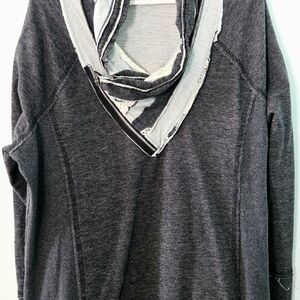 Maurices Gray Cowl Neck Sweater